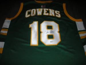 CAMISETA CLÁSICA DE MADERA DURA CON LICENCIA OFICIAL FIRMADA POR DAVE COWENS BOSTON JSA/COA - Imagen 1 de 2