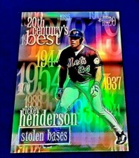 2000 topps chrome RICKEY HENDERSON #233 REFRACTOR MT  CENTURY BEST 