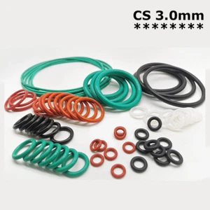 Schnurstärke 3.0mm Silikon NBR FKM O-Ringe Dichtungsringe Dichtung Dichtring - Picture 1 of 12