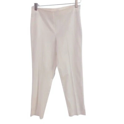 Pantalones para mujer Rivamonti cremallera lateral marfil talla 6 hechos en Italia Foto 1 de 4