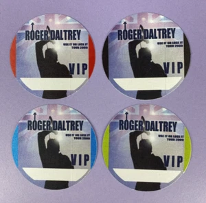 Roger Daltrey Use It Or Lose It 2000 Tour Original VIP Backstage 4 Pass Set - Bild 1 von 4