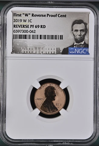 2019 w reverse proof lincoln cent, NGC Reverse PF 69 RD Cover