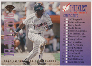 1995 Leaf Checklist #7 Tony Gwynn San Diego Padres HOF