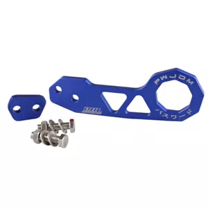 Universal BLUE JDM Style Aluminum Alloy Racing Car Rear Tow Hook for Honda Civic - Picture 1 of 5