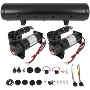 Kits 12V 200 Psi 5 Gal Tanque de Aire Compresor Sistema A Bordo Para Bocina de Tren - Imagen 1 de 14