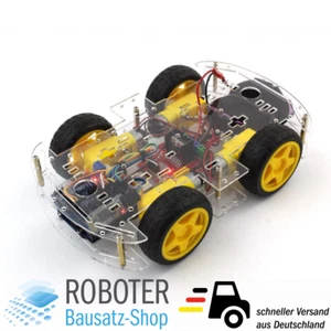 4WD Smartcar Roboter-Bausatz Arduino DIY-Elektronik Robotik ferngesteuertes auto - Bild 1 von 3