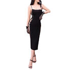 Womens Lingerie Clubwear Dress Round Neck Underdress See Through Dresses Sexy