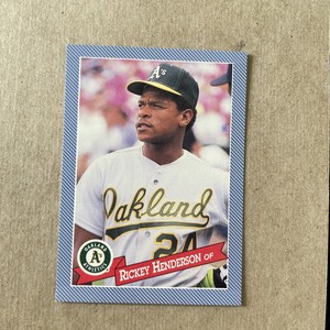 1993 Hostess 23 Rickey Henderson   Oakland Athletics  Baseball. Free Shipping.