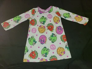 Pre-Owned No Brand No Size (Could Be 4-5) Girls Pajama Dress With Fruit and Food - Picture 1 of 2