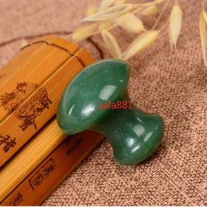 Small Mushroom Shape Jape Stone Gua Sha Massager Eye Face Body Massage Tool - Picture 1 of 5