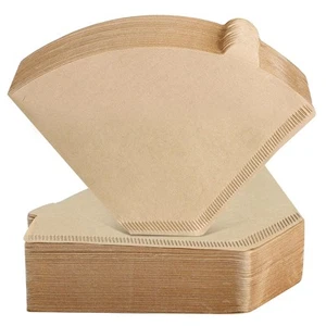 Coffee Filters Size 04 Unbleached Cone Filters 8-12 Cup 200 Count Disposable ... - Picture 1 of 9