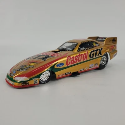 SIGNED by John Force! 1/24 Mustang Funny Car Castrol GTX 1998 Diecast Model - Image 1 of 4