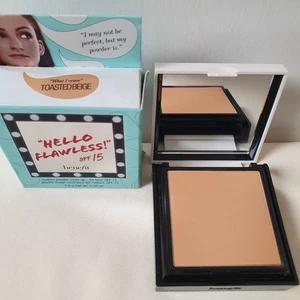 Benefit Hello Flawless Custom Powder TOASTED BEIGE 7g BNIB Rare FAST POSTAGE  - Picture 1 of 6