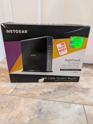 Netgear C7100V Nighthawk AC1900 WiFi Cable Modem Router for XFINITY - Image 1 of 4