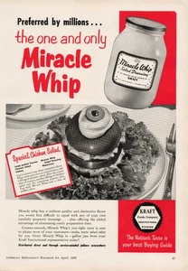 Pubblicità Stampa Vintage 1953 Kraft Foods Company Nazioni Gusto Guida all'acquisto Insalata di Pollo - Foto 1 di 1
