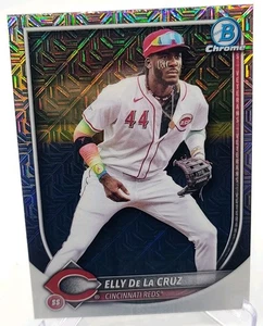 2025 Bowman Chrome Elly De La Cruz Mojo Refractor Mega Box #44 & Base Reds - Picture 1 of 6