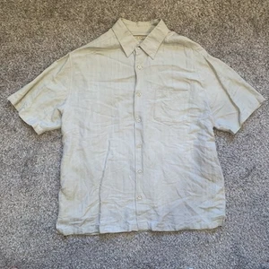 Camisa Habanera Abotonada Para Hombre XL Beige Estilo Cubano Campamento Informal Exterior - Imagen 1 de 7