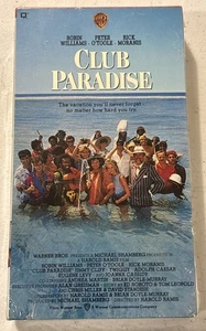 Club Paradise (1987, Warner Bros) Rare Original NEW Sealed VHS w/Robin Williams! - Picture 1 of 7