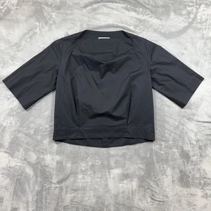 BANANA REPUBLIC Oversized Cotton Poplin Boat-Neck Top Sz Small - Picture 1 of 12