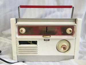 Sears Tower Slide Projector Red White Deco Look Model 9875 Seventy Five Vintage - Picture 1 of 24