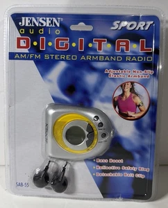 JENSEN Audio Sport AM/FM Estéreo Brazo Radio Plateado SAB-55, Sellado de Fábrica Nuevo - Imagen 1 de 3
