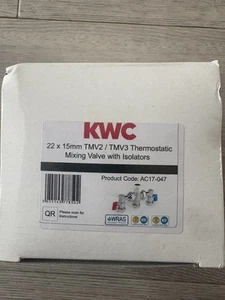 KWC thermostatic Mixing Valve With Isolators 22mm - 15mm Tmv2 - Tmv3 - Picture 1 of 5
