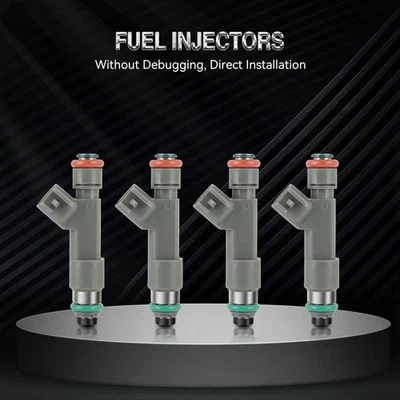 4 inyectores de combustible para Chevrolet HHR 2009-11 Malibu 2010-2012 Pontiac G6 2010 2,4 L Foto 1 de 4