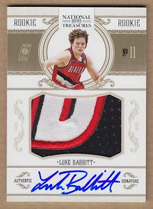 10-11 2010-11 Natinal Treasures Luke Babbitt Letter Patch Auto RC #'d /99 - Bild 1 von 1
