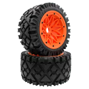 Hinterer All Terrain Reifen Radsatz für 1/5 HPI Rovan Kingmotor Baja 5b Ss Buggy - Bild 1 von 48