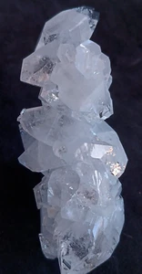 Apophyllit Tropfstein mit spitzen Kristallen und seltenen "Blumen" Formationen - Bild 1 von 6