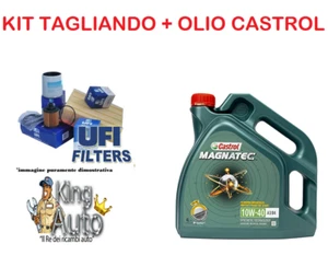 KIT TAGLIANDO FILTRI UFI + 4 LITRI OLIO CASTROL 10W40 FIAT PANDA 312 1.2 BENZINA - Imagen 1 de 1