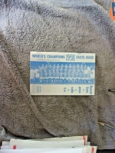 1958 DETROIT LIONS MEDIA GUIDE Yearbook 1957 NFL CHAMPIONS! Program Press Book - Picture 1 of 12