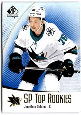 2021-22 SP Authentic Top Rookies Blue #TR-34 Jonathan Dahlen  San Jose Sharks - Image 1 of 2