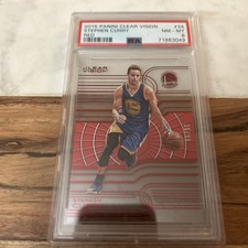 Steph Curry 2015 Panini Clear Vision ‘Red’ /49 LOW POP.