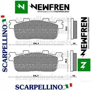 PASTIGLIE FRENO NEWFREN PER KYMCO DOWNTOWN G-DINK K-XCT NEW G-DINK PEOPLE FD0445 - Imagen 1 de 1
