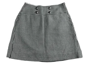 Mini lápiz The Limited falda para mujer talla 4 negro blanco pata de gallo mezcla de lana - Imagen 1 de 6