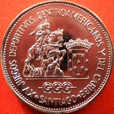 DOMINICAN REPUBLIC 1 PESO 1986 Dominicana Dominikanische Dominicaine Domenicana - Image 1 of 2