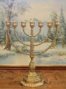 Menorah Sweden candle holder Signed stamped MassingMalm Svenskt Hantwerk - Picture 1 of 10
