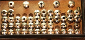 PEERLESS 8mm WATCHMAKER LATHE COLLETS VARIOUS SIZES PRICES WW STANDARD MARSHALL - Picture 1 of 11