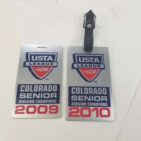 USTA United States Tennis Association League Bag Tags Division Champions Cover