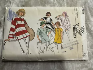 Camiseta Camiseta Espaciosa Años 70 De Colección Vogue 9444 Patrón Fácil Talla 6 Pequeña Sin Cortar - Imagen 1 de 3