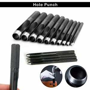 Hollow Hole Punch Tool for Leather Paper Plastic Wood Belt Hole Puncher Cutter - Picture 1 of 51