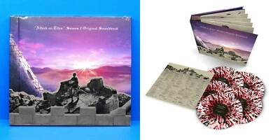 Attack on Titan Season 2 Vinyl Record Soundtrack LP Deluxe Numbered Splatter - Image 1 of 4