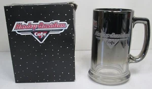 Vidrio vintage Harley Davidson New York Café color cromo 12 oz. Taza grabada - Imagen 1 de 5