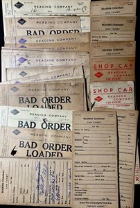 1950er LESELINIEN EISENBAHN schlechte Ordnung AUTOTICKETS geladen entladen Menge 67 - Bild 1 von 10