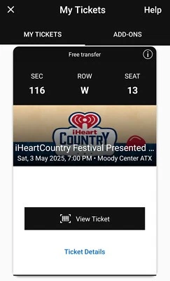 concert ticket - Image 1 of 2