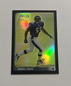 2003 Bowman Chrome Terrell Suggs Refractor Rookie Card RC #182/500 Ravens - Picture 1 of 2