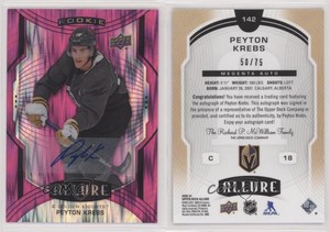 2020-21 Upper Deck Allure SP Magenta /75 Peyton Krebs #142 Rookie Auto RC