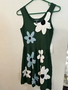 ModCloth Bloom Boldly Sleeveless Sweater Dress Sz Small New With Tags - Picture 1 of 6