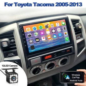 9" Carplay Android 12 Car Stereo Radio GPS Navi Cam For Toyota Tacoma 2005-2013 - Picture 1 of 18